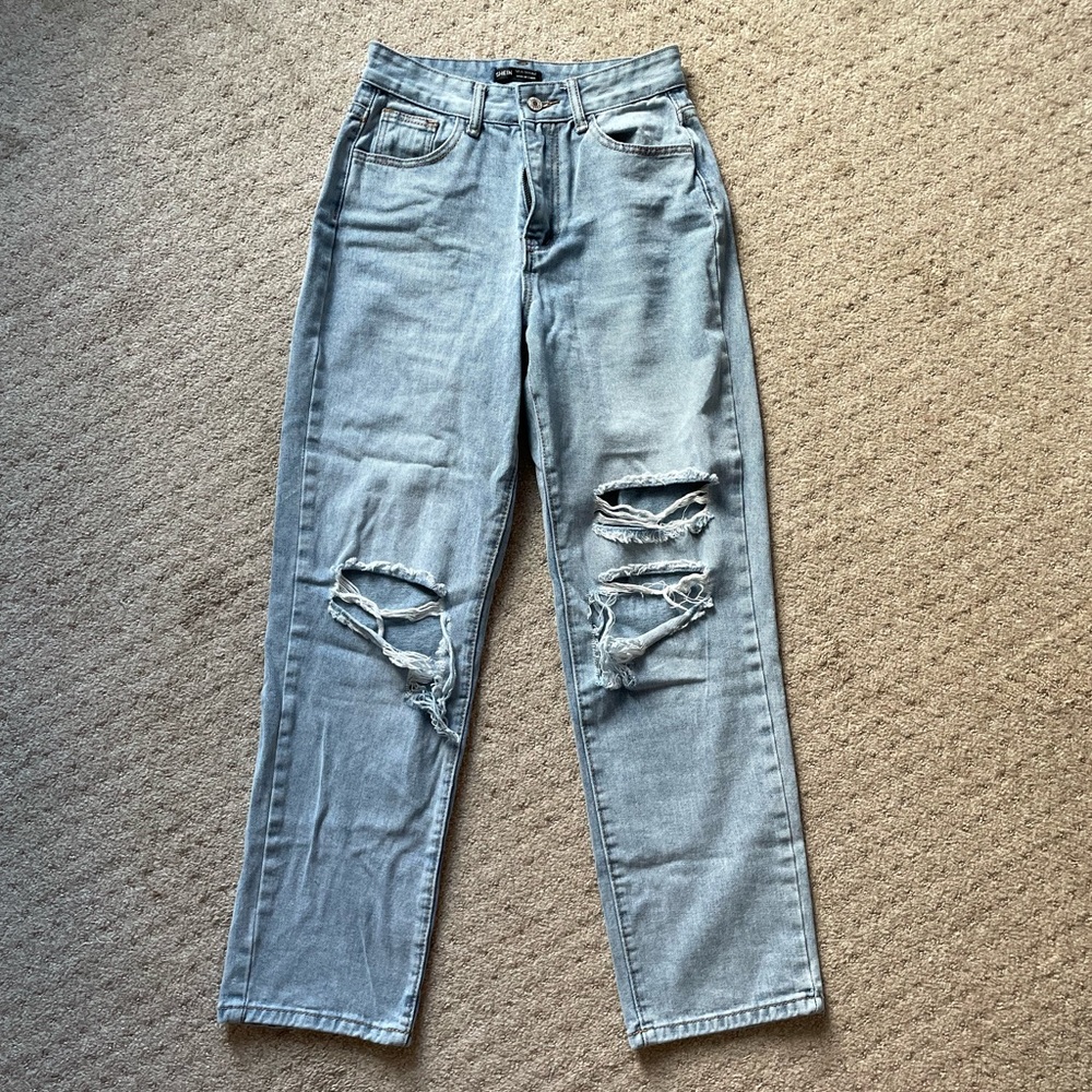 Shein high waist straight jeans 26